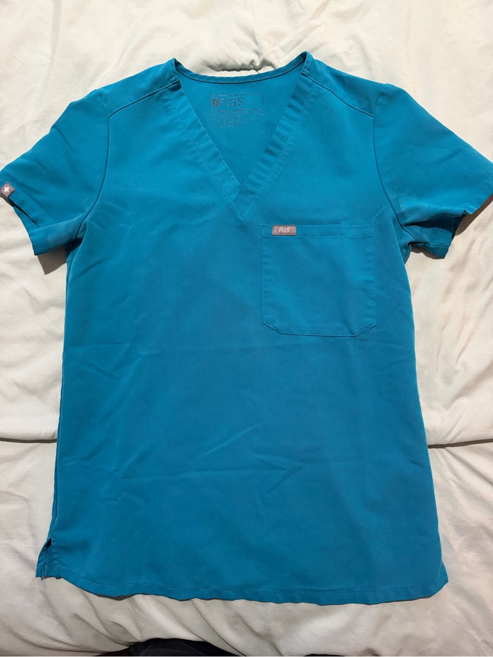 FIGS Scrub Top Teal XXS